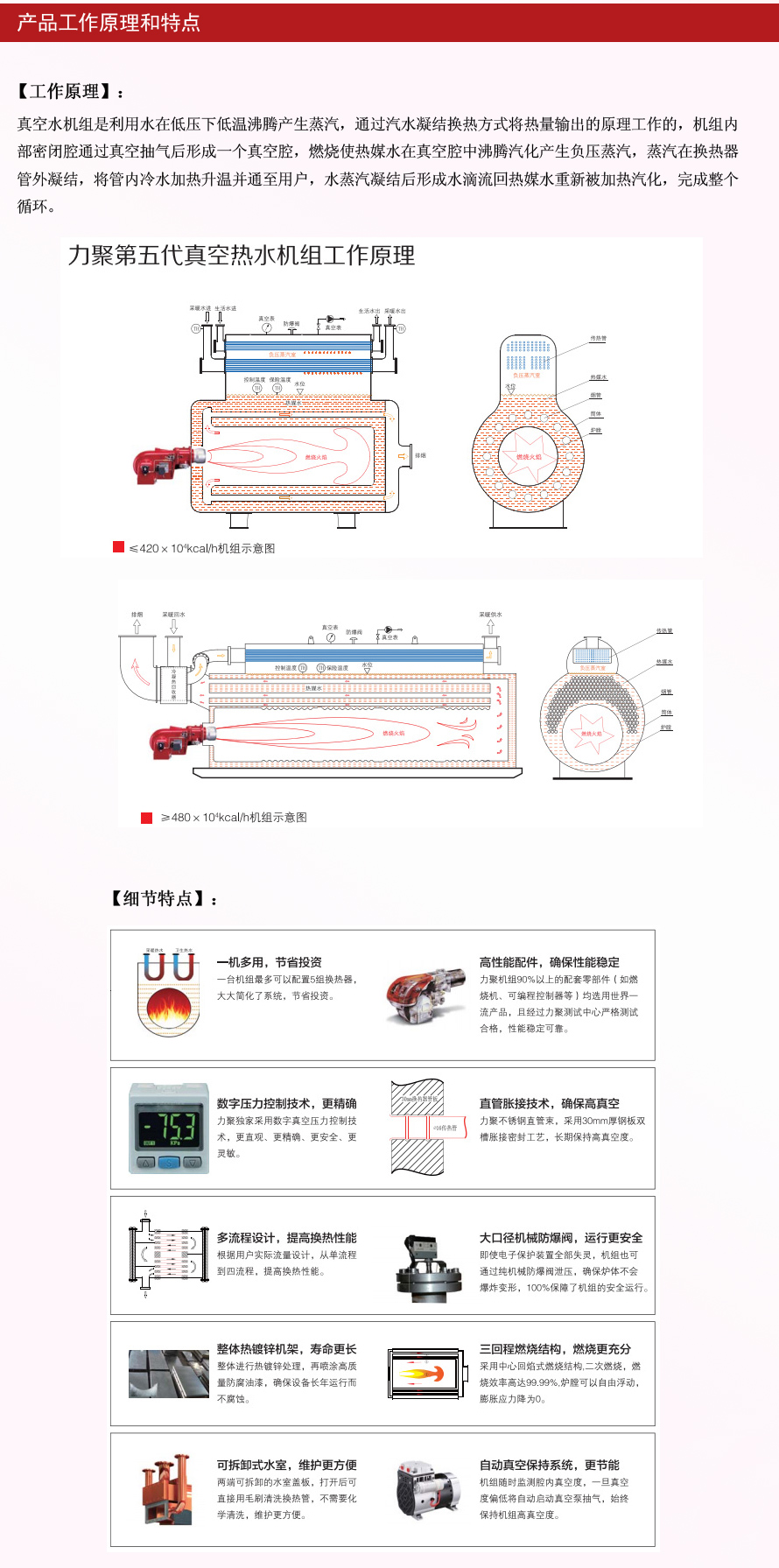 力聚真空锅炉参数