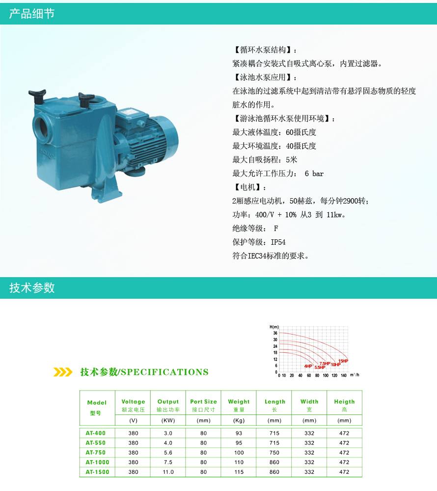 爱克循环水泵